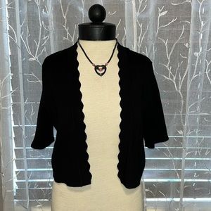 Calvin Klein Cropped Ribbed Cardigan